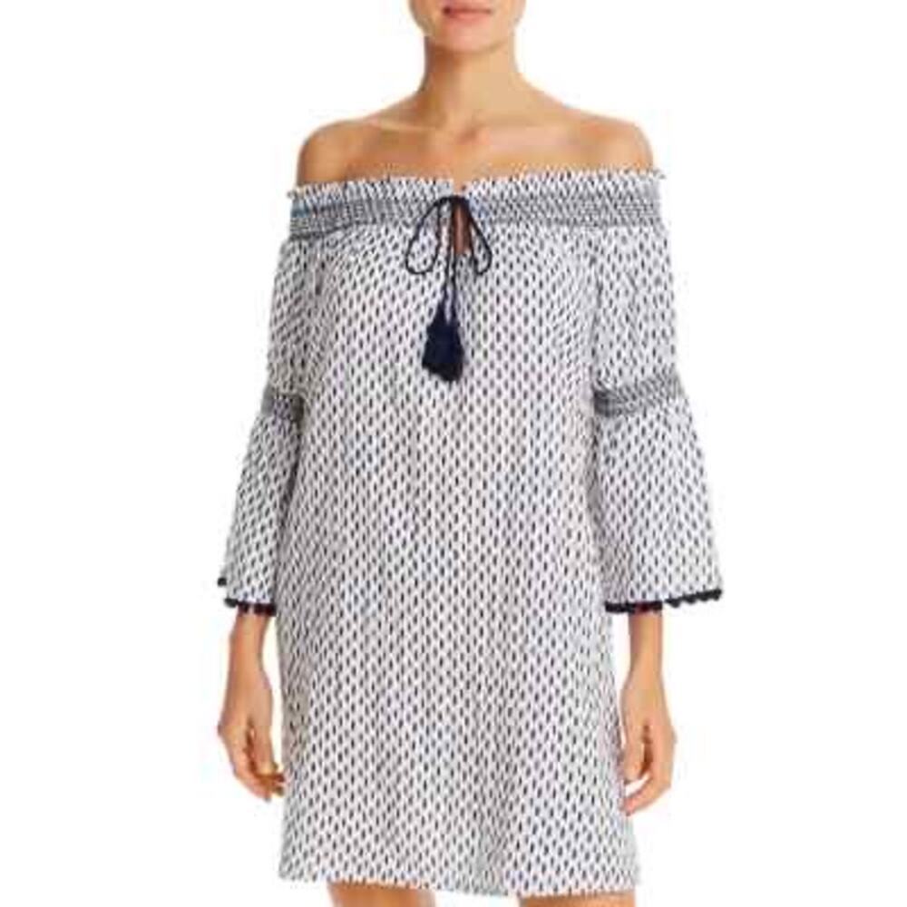 Tommy Bahama Canyon Sky Off Shoulder Coverup Tunic Top Dress Size Small